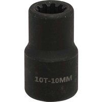 Sealey VS0983 3/8" Sq Drive 10mm Square Ribe Brake Caliper Socket 10pt