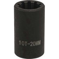 Sealey Brake Caliper Socket 1/2"Sq Drive 20mm 10-Point