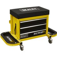 Sealey SCR18Y Mechanics Utility Seat Toolbox Hi-Vis Yellow