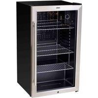 Baridi 85L Under Counter Drinks & Wine Fridge, Stainless Steel