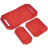 Sealey APNST4 Flexible Tool Trays Non-Slip - Pack of 3