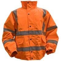 Sealey Hi-Vis Orange Jacket with Quilted Lining & Elasticated Waist - L - 802LO