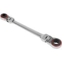 Sealey Ratchet Ring Spanner 4-in-1 Flexi-Head Reversible Metric Platinum Series