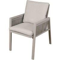 Dellonda Fusion Outdoor Garden/Patio Dining Chairs Armrests & Cushions, Set of 6