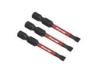 Sealey Slotted 4.5mm Impact Power Tool Bits 50mm - Pack of 3 - AK8226