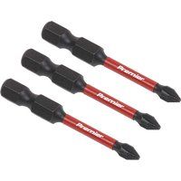 Sealey AK8229 50mm-3pc 3pc 50mm Phillips #1 Impact Power Tool Bit Set