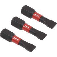Sealey Slotted 5.5mm Impact Power Tool Bits 25mm - Pack of 3 - AK8202