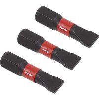 Sealey AK8203 3pc 25mm Slotted 6.5mm Impact Power Tool Bit Set