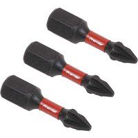 Sealey AK8207 Pozi #1 Impact Power Tool Bits 25mm 3pc