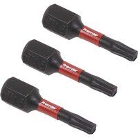Sealey TRX-Star* T15 Impact Power Tool Bits 25mm - Pack of 3 - AK8216