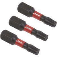 Sealey AK8218 TRX-Star* T25 Impact Power Tool Bits 25mm - 3pc