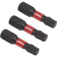 Sealey AK8219 TRX-Star* T27 Impact Power Tool Bits 25mm - 3pc