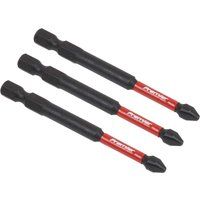 Sealey AK8255 3pc 75mm Phillips #2 Impact Power Tool Bit Set