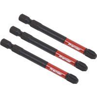 Sealey AK8256 3pc 75mm Phillips #3 Impact Power Tool Bit Set