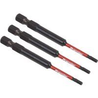AK8260 Sealey Hex 2.5mm Impact Power Tool Bits 75mm - 3pc