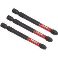 Sealey AK8259 Pozi #3 Impact Power Tool Bits 75mm - 3pc