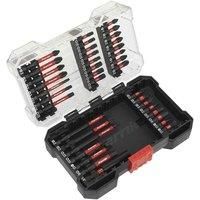 Sealey 38pc Power Tool Bit Set Cordless Drill / Screwdriver Bits inc Long Reach