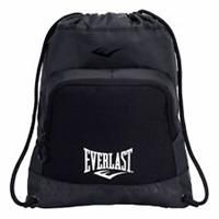 Everlast Unisex Brooklyn Gymsack Gym Sack Zip Drawstring Charcoal/Black One Size