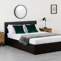 Waverley Black Faux Leather Ottoman Bed Black