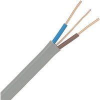 Zexum Grey 16mm 70A Brown Blue Twin & Earth (T&E) 6242Y Flat PVC Harmonised Lighting Power Cable - 100 Meter