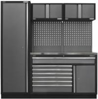 Sealey APMSSTACK10SS Superline Pro 1.96m Storage System - Stainless Steel Workto