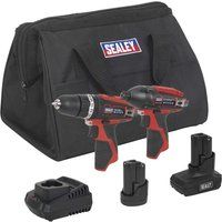 Sealey CP1200COMBO6 SV12 Series 2 x 12V Cordless Power Tool Combo Kit