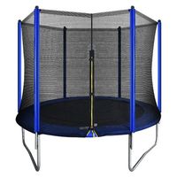 Dellonda 8ft Heavy-Duty Outdoor Trampoline For Kids with Safety Enclosure Net
