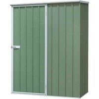 Dellonda Galvanised Steel Garden/Outdoor Shed 5FT x 2.5FT, Pent Roof - Green