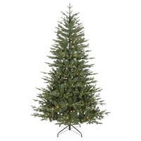 Dellonda Pre-Lit 6ft Christmas Tree with 270 Warm White LED Lights & 1,220 PE/PVC Tips - DH81