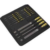 Siegen by Sealey S05781 Engineer’s & Needle File Set 16 Pc With Carry Case