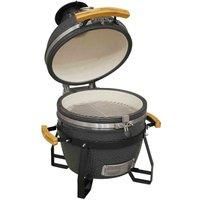 Deluxe Kamado BBQ Grill, Oven, Smoker, Ceramic 16"(40cm)