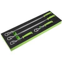 SIEGEN BY SEALEY 4 PIECE 1/2" DRIVE RATCHET WRENCH SET - S01231