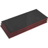 Sealey SFPK30R Easy Peel Shadow Foam® Red/Black 30mm - Pack of 3