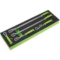 Sealey Ratchet Wrench Set 5pc 3/8"Sq Drive Flip Reverse S01230