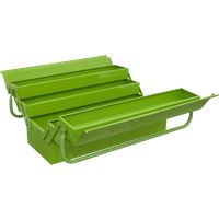 Sealey AP521HV Cantilever Toolbox 4 Tray 530mm HiVis Green
