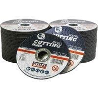 Sealey PTC/115C50 Cutting Disc Pack of 50 115 x 3mm 22mm Bore
