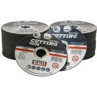 Sealey PTC/115CET100 Cutting Disc Pack of 100 115 x 1.2mm 22mm Bore