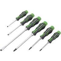 Sealey AK4940HV Hammer-Thru Screwdriver Set Hi-Vis Green 6pc