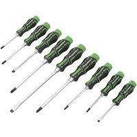Sealey AK4941HV Hammer-Thru Screwdriver Set Hi-Vis Green 9pc