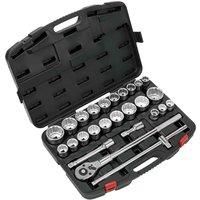 Sealey 3/4"Sq Drive 12-Point WallDrive® Socket Set - Metric/Imperial, 26pc AK2584