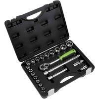 Sealey S01237 Socket Set 21pc 1/2"Sq Drive Metric