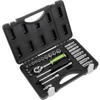 Sealey S01234 Socket Set 26pc 1/4InSq Drive Metric