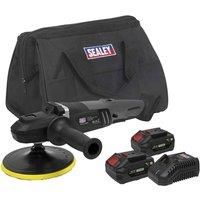 Sealey CP20VRPXKIT 20V 2x4Ah 180mm SV20 Series Brushless Rotary Polisher Kit