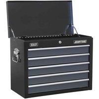 Sealey Ap3505Tb Topchest 5 Drawer With Ball Bearing Runners - Black/Grey
