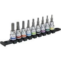 Sealey Drive TRX-Star Socket Bit Set 9pc - Platinum 3/8"Sq AK6251