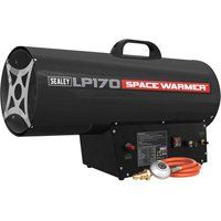 Sealey LP170 Space Warmer Propane Heater 102000-170000Btu/hr Warehouse Workshop