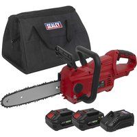 Sealey CP20VCHSKIT Cordless Chainsaw 25cm 20V SV20 Series Kit -  2 Batteries