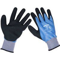 Sealey Waterproof Latex Gloves - (Large) - Pack of 6 Pairs - SSP49L/96