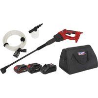 Sealey CP20VPWKIT Cordless Pressure Washer Kit 20V SV20 Series 2 Batteries