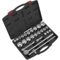 Sealey AK2582 Socket Set 26pc 3/4" Sq Drive 12 point WallDrive DuoMetric Car